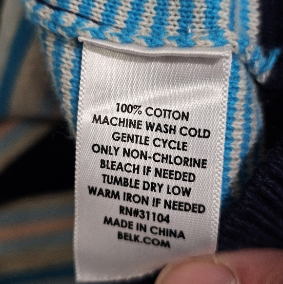 Kim Rogers Striped Sweater Women Large Blue Pink Lightweight Preppy Classic - Picture 4 of 8